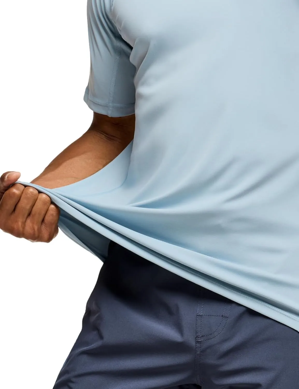 TSLA Men's Rashguard Swim Shirts, UPF 50  Protection Quick Dry, Stretch Comfort Fit, Flatlock Seams, Outdoor & Water Sports