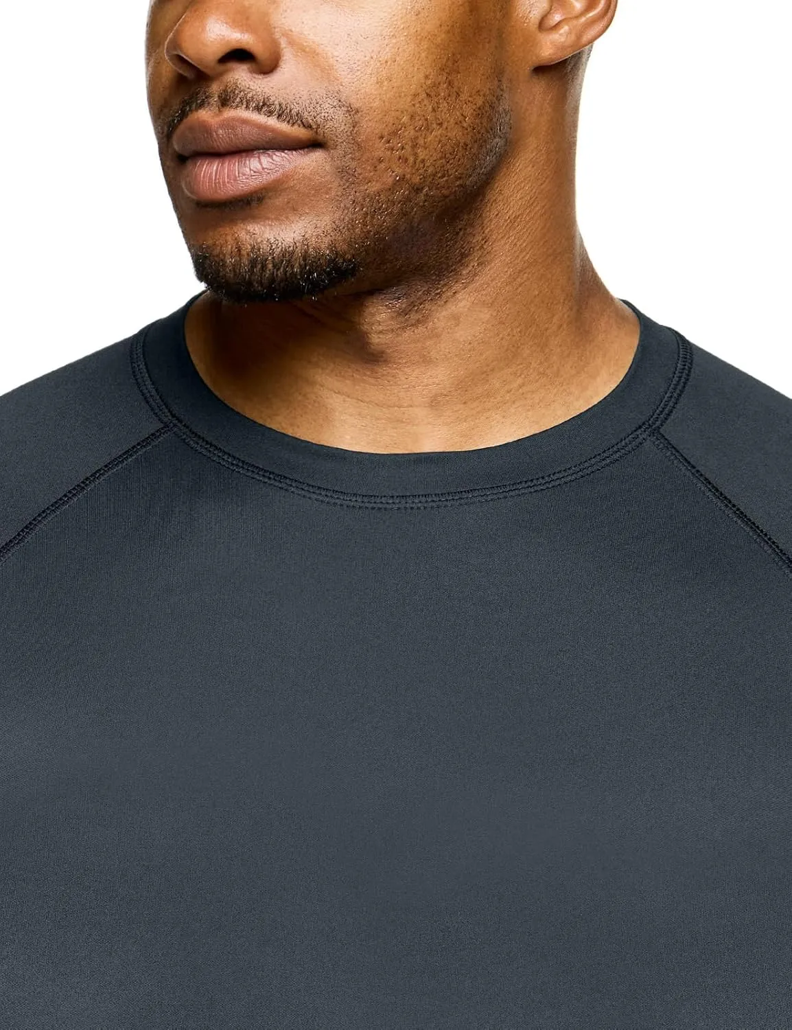 TSLA Men's Rashguard Swim Shirts, UPF 50  Protection Quick Dry, Stretch Comfort Fit, Flatlock Seams, Outdoor & Water Sports
