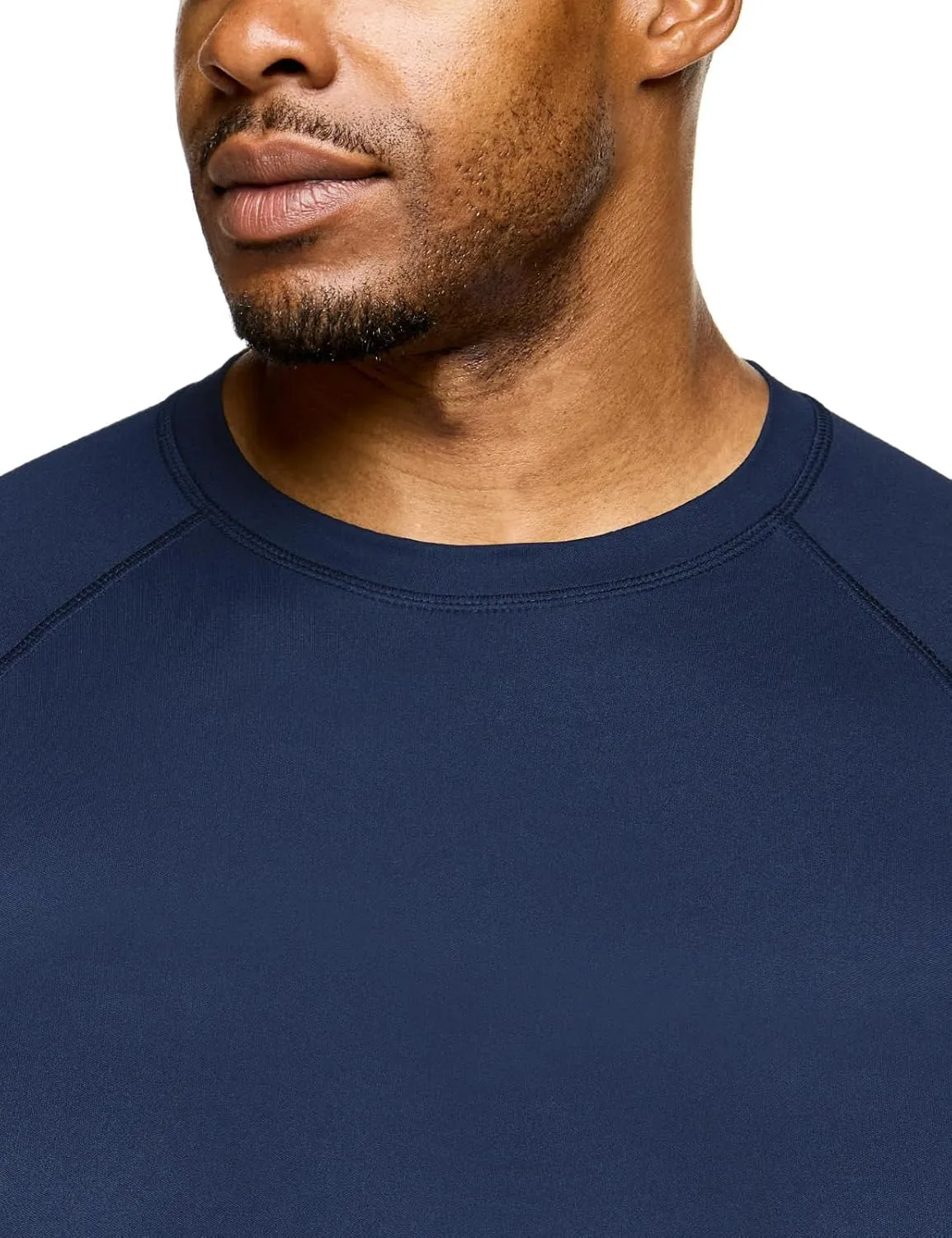 TSLA Men's Rashguard Swim Shirts, UPF 50  Protection Quick Dry, Stretch Comfort Fit, Flatlock Seams, Outdoor & Water Sports