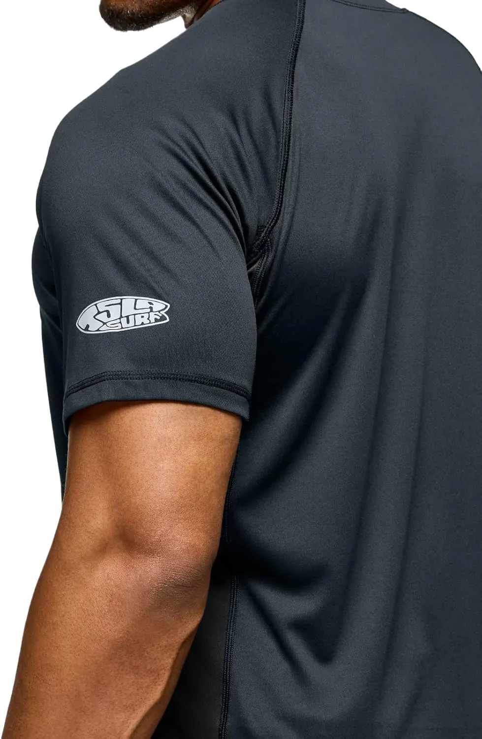 TSLA Men's Rashguard Swim Shirts, UPF 50  Protection Quick Dry, Stretch Comfort Fit, Flatlock Seams, Outdoor & Water Sports