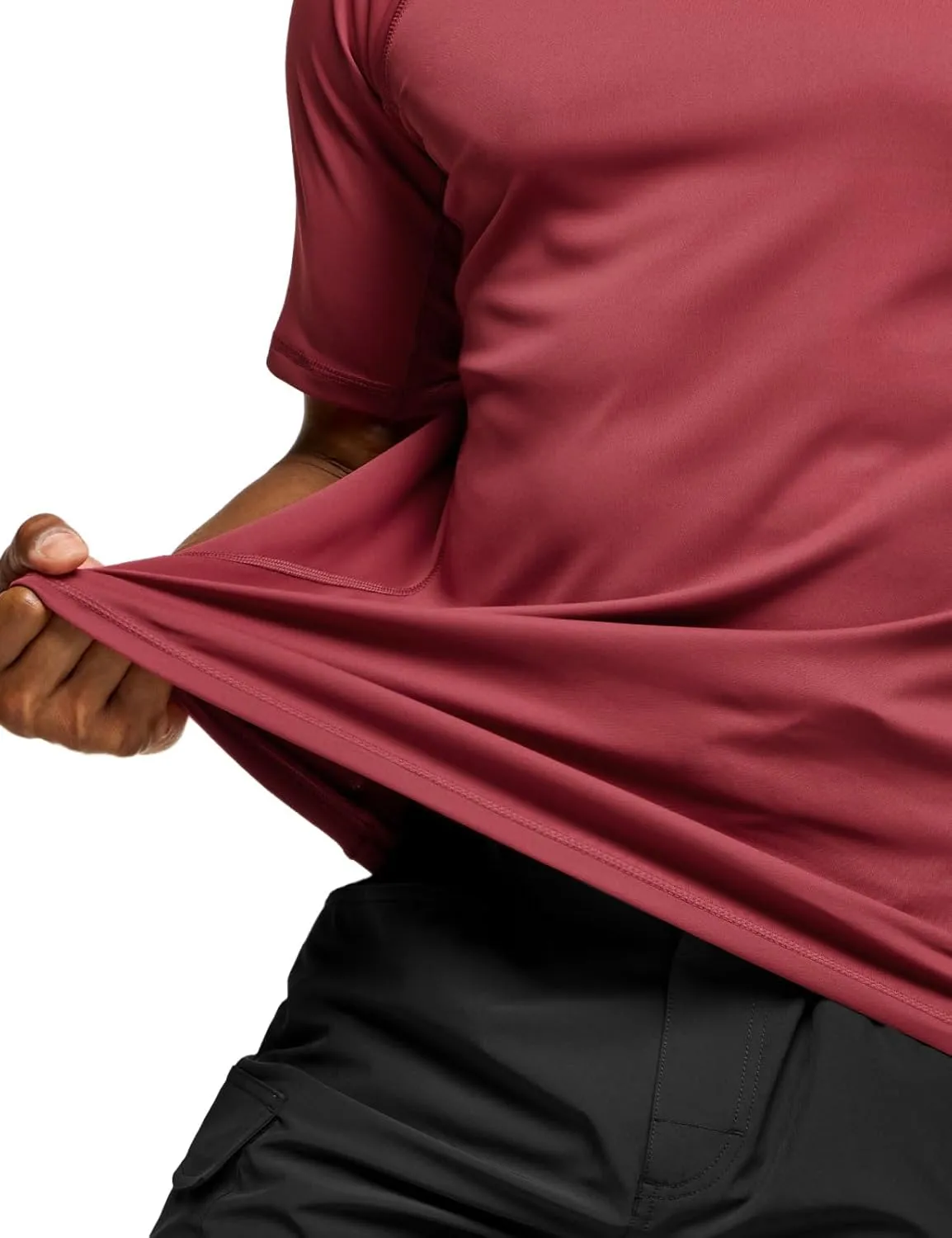 TSLA Men's Rashguard Swim Shirts, UPF 50  Protection Quick Dry, Stretch Comfort Fit, Flatlock Seams, Outdoor & Water Sports