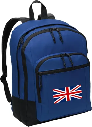 UK Flag Backpack CLASSIC Style MEDIUM SIZE With Laptop Sleeve