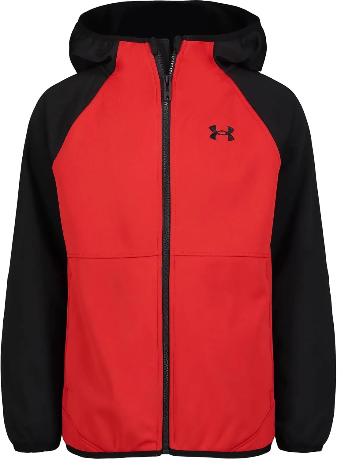 Under Armour Boys' Sim Softshell Jacket, Hooded with Zipper Closure, Water-Resistant & Lightweight