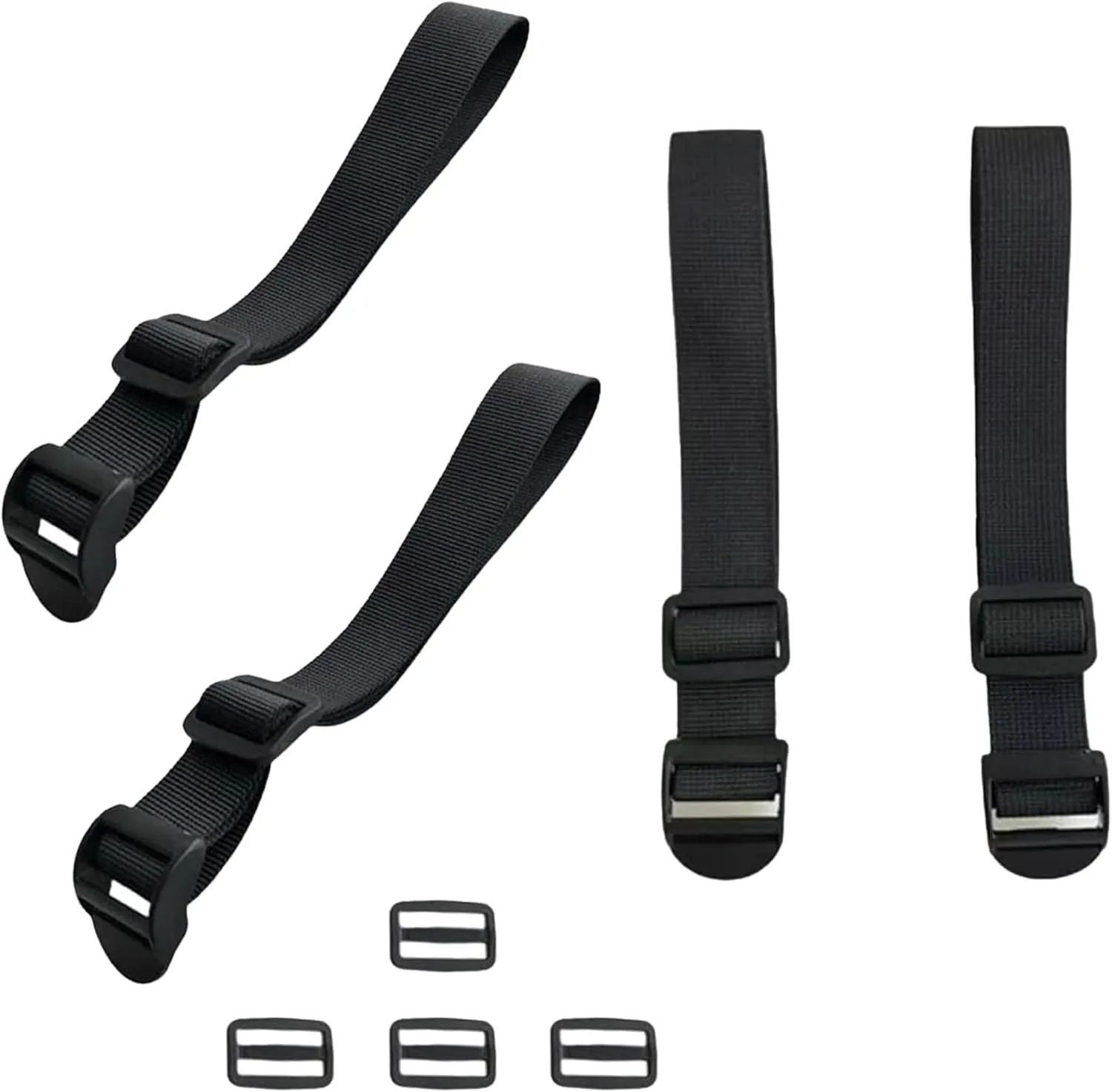 Unisex Backpack Shoulder Strap Extender with Dual Adjusters - Heavy-Duty Detachable Extension for Laptop Backpacks, Travel & Casual Bags - Black Comfort-Fit Design