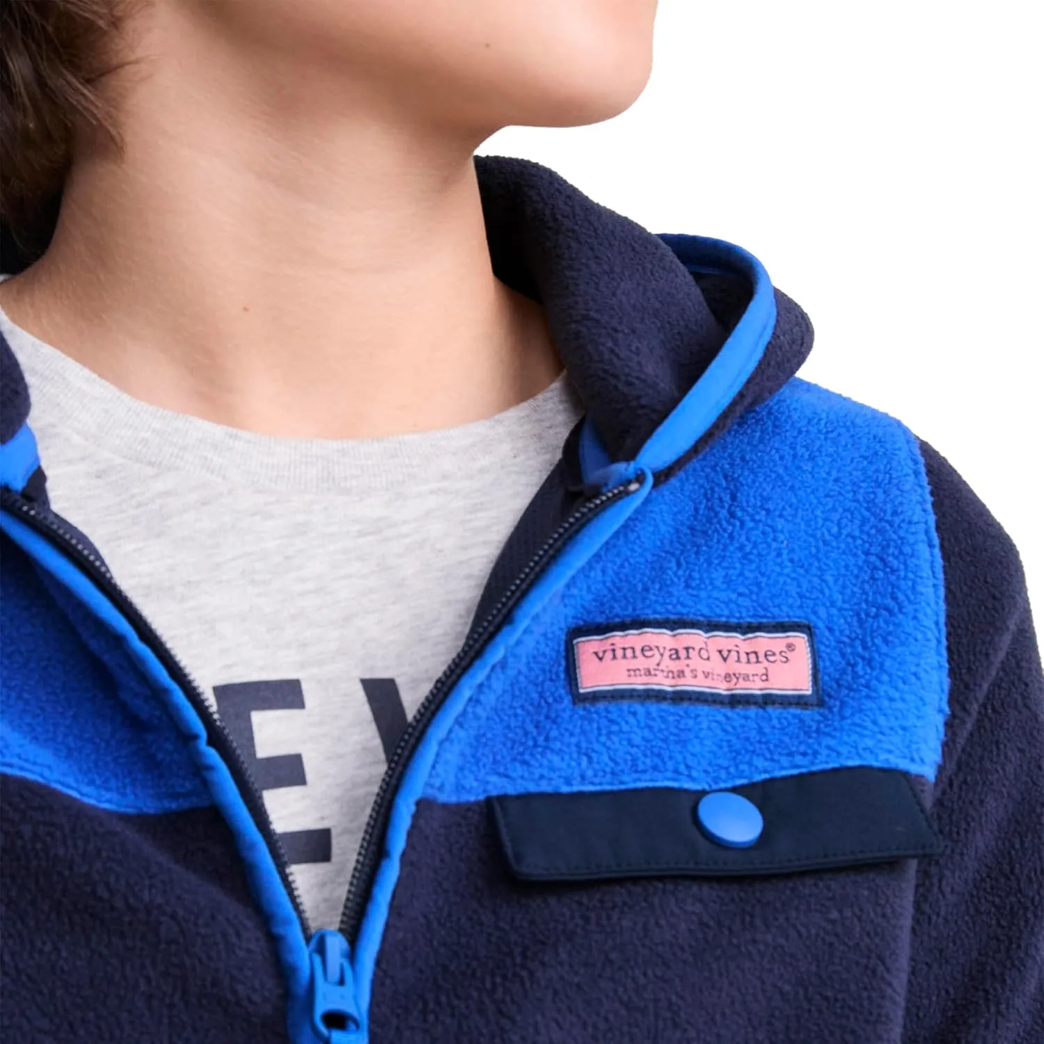vineyard vines Boys' Harbor Fleece Full Zip Hoodie