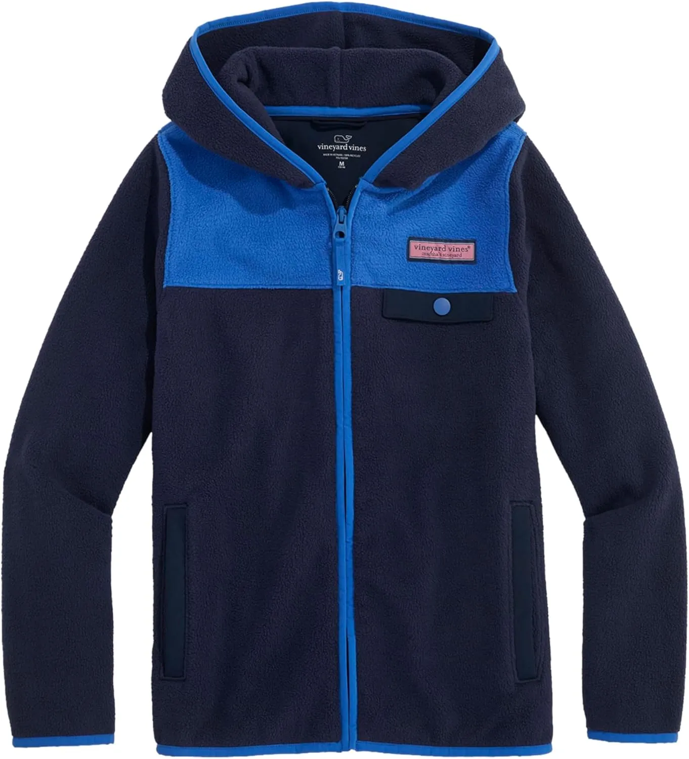 vineyard vines Boys' Harbor Fleece Full Zip Hoodie