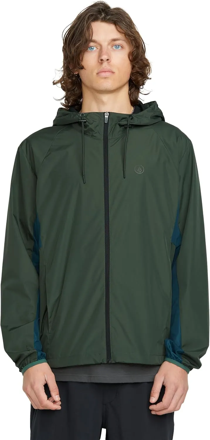Volcom Men's Wavern Water Resistant Windbreaker Light Jacket