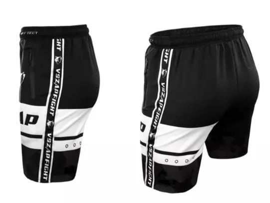 VSZAP MMAS034 QUICK DRY TRAINING BOARDSHORTS XS-XXL BLACK