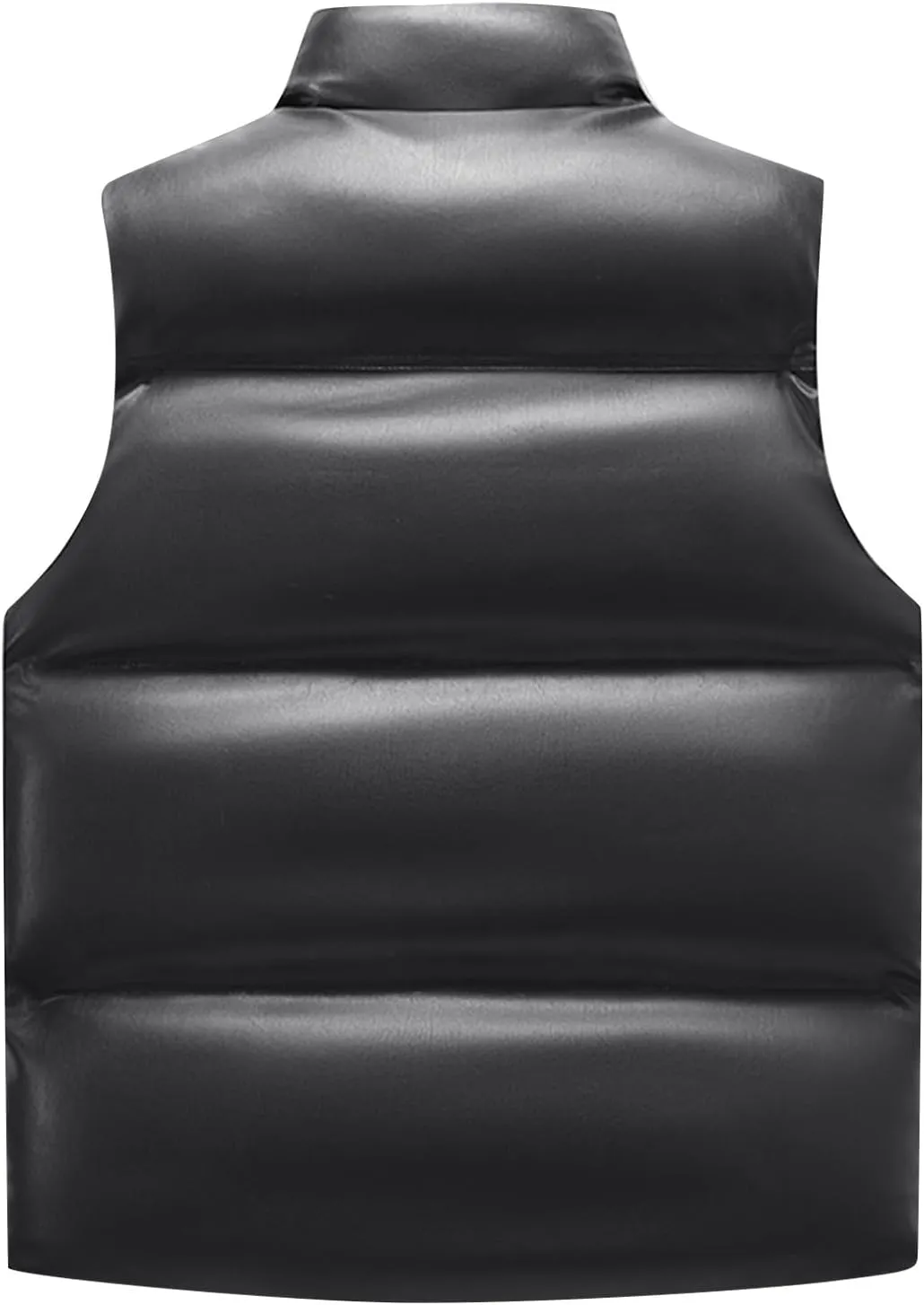 WENKOMG1 Winter Puffer Vest For Men,Lightweight Packable Ski Vest Zip Up Sleeveless Water Resistant Outerwear