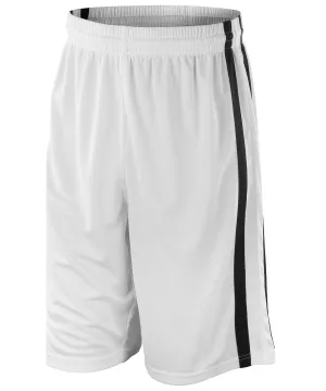 White/Black - Basketball quick-dry shorts