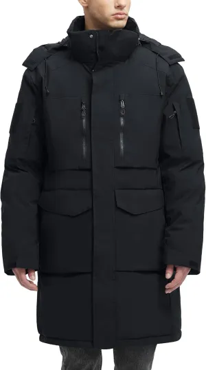 Winter Coats For Men Winter Jackets Water Resistant Warm Thicken Parka Puffer Coat Long Down Jacket