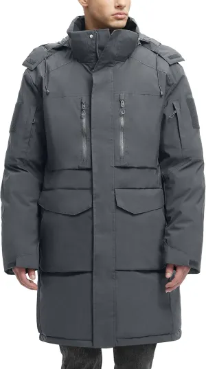 Winter Coats For Men Winter Jackets Water Resistant Warm Thicken Parka Puffer Coat Long Down Jacket