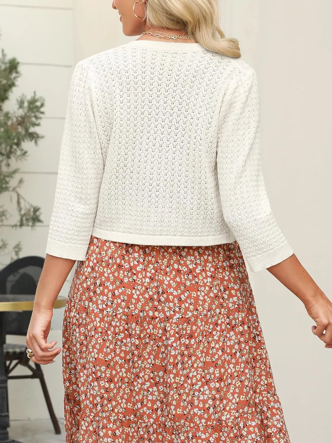 Women's Bolero Shrugs Cropped Cardigan Sweaters Open Front Sweaters Lightweight Shrugs for Dresses