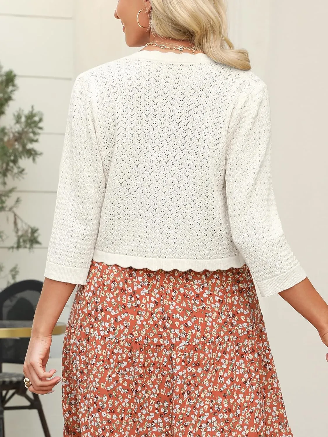 Women's Bolero Shrugs Cropped Cardigan Sweaters Open Front Sweaters Lightweight Shrugs for Dresses