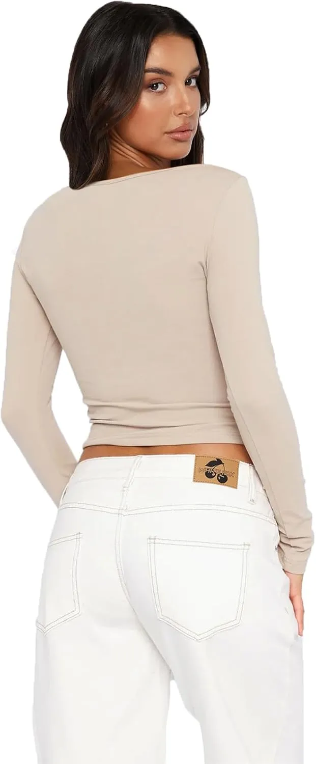 Womens Breathable Slim Fit Cropped Cardigan Button Up Long Sleeve Casual Sexy Basic Shirt Tops Summer