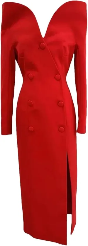 Women's Designer Trench Coat Personalized Stand Up Collar Slimming Long Windbreaker
