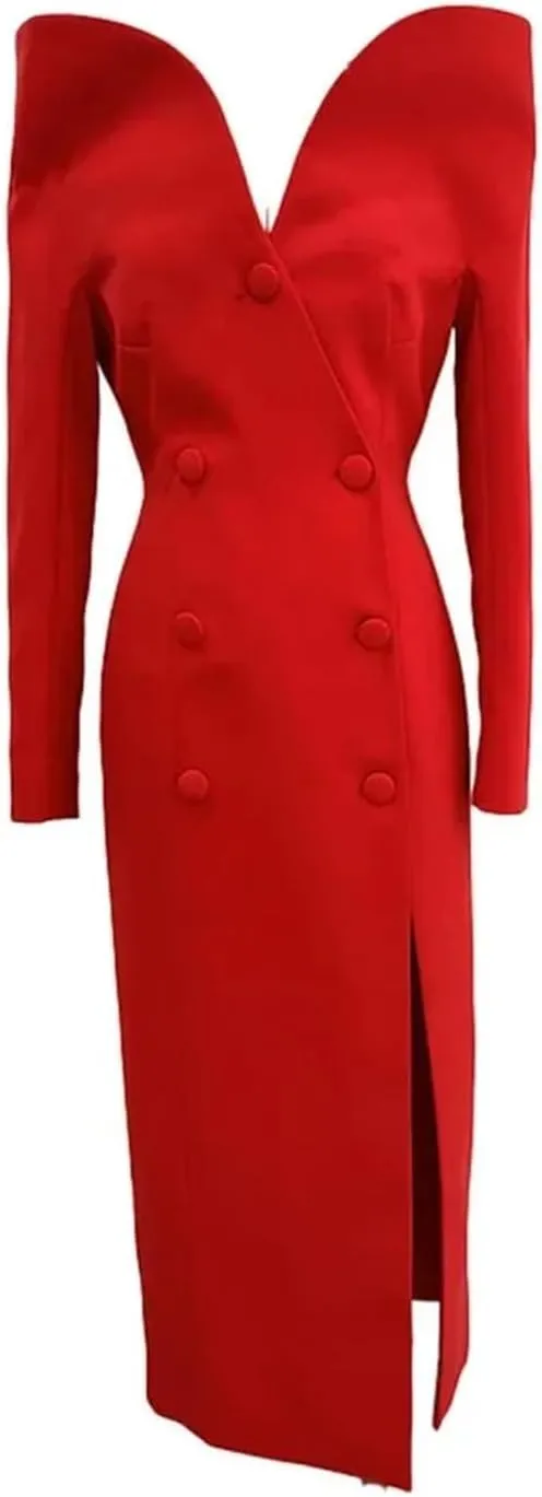 Women's Designer Trench Coat Personalized Stand Up Collar Slimming Long Windbreaker