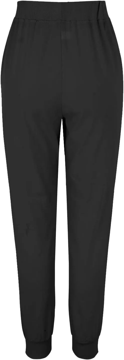 Women's Fleece Lined Pants Winter on Business Capris with Pockets Water Resistant Water Resistant