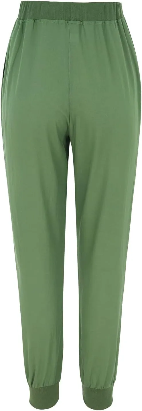 Women's Fleece Lined Pants Winter on Business Capris with Pockets Water Resistant Water Resistant