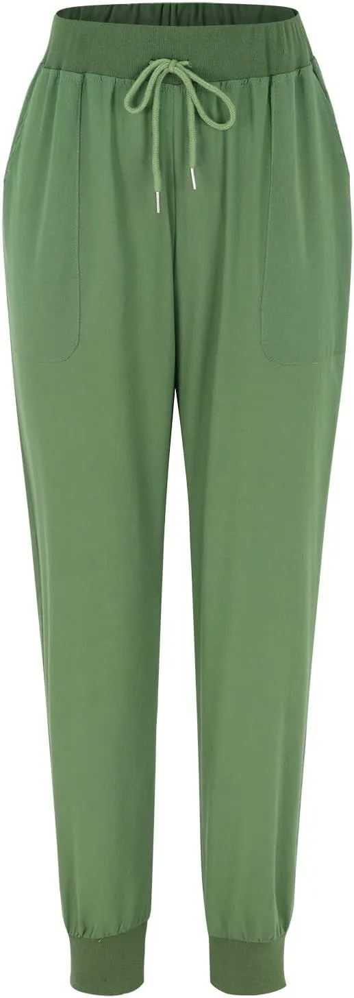 Women's Fleece Lined Pants Winter on Business Capris with Pockets Water Resistant Water Resistant