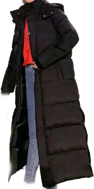 Women's Medium-length Down Cotton Coat Thickened Winter Cotton-padded jacketr Fashionable Style Outerwear