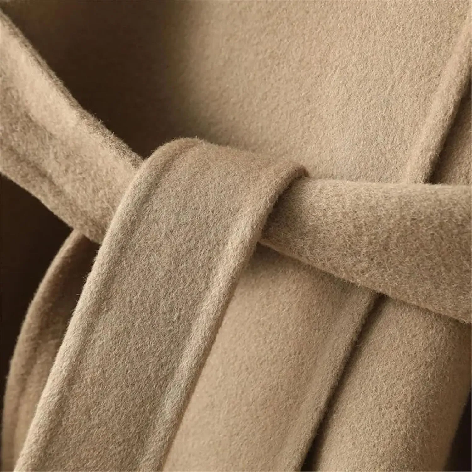 Womens Notched Lapel Collar Pea Coat Winter Wool Blend Over Coats Long Jackets trench coat