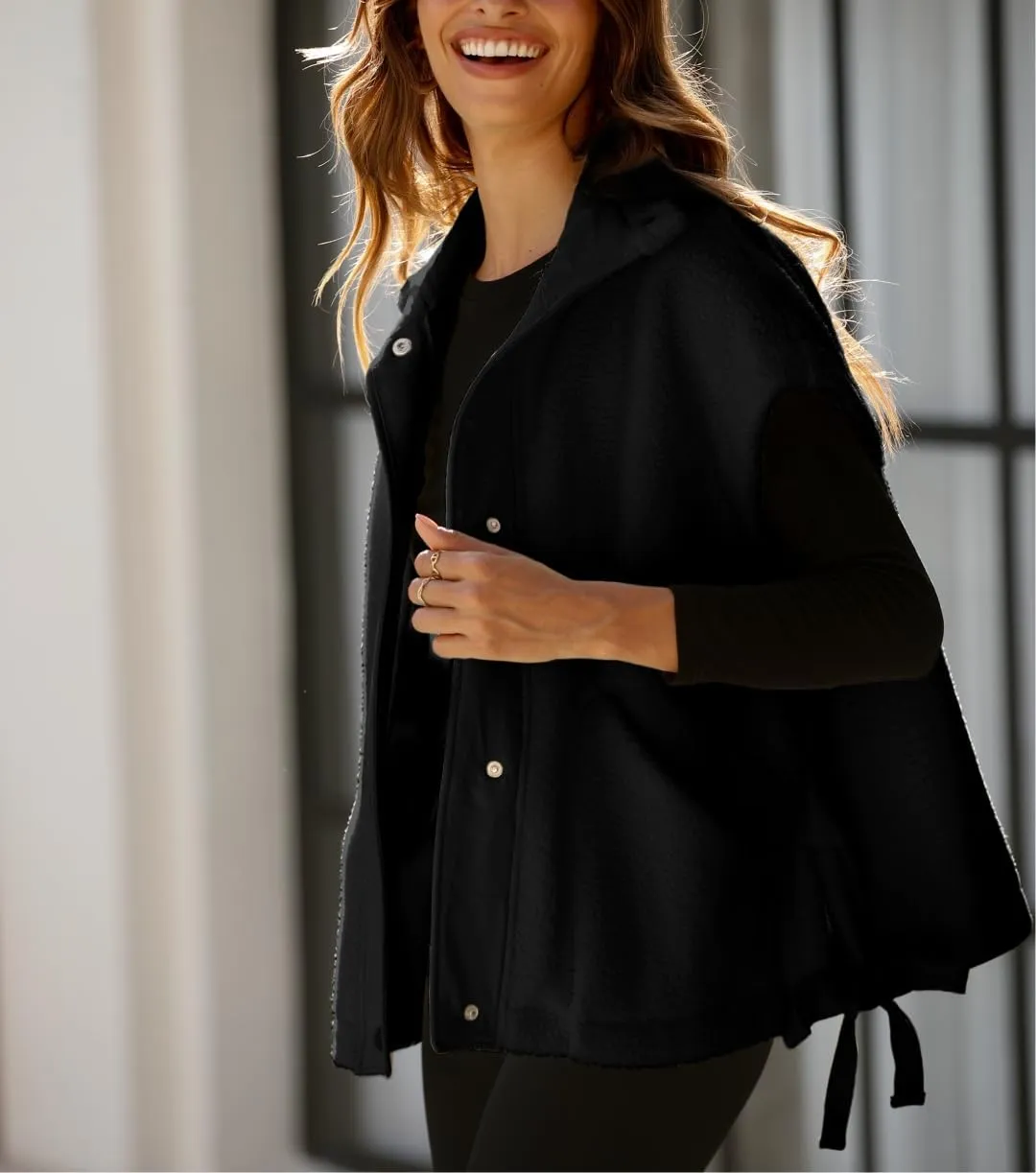 Women's Oversized Fleece Vest Casual Sleeveless Fuzzy Sherpa Jacket Winter Warm Button Down Outerwear with Pockets