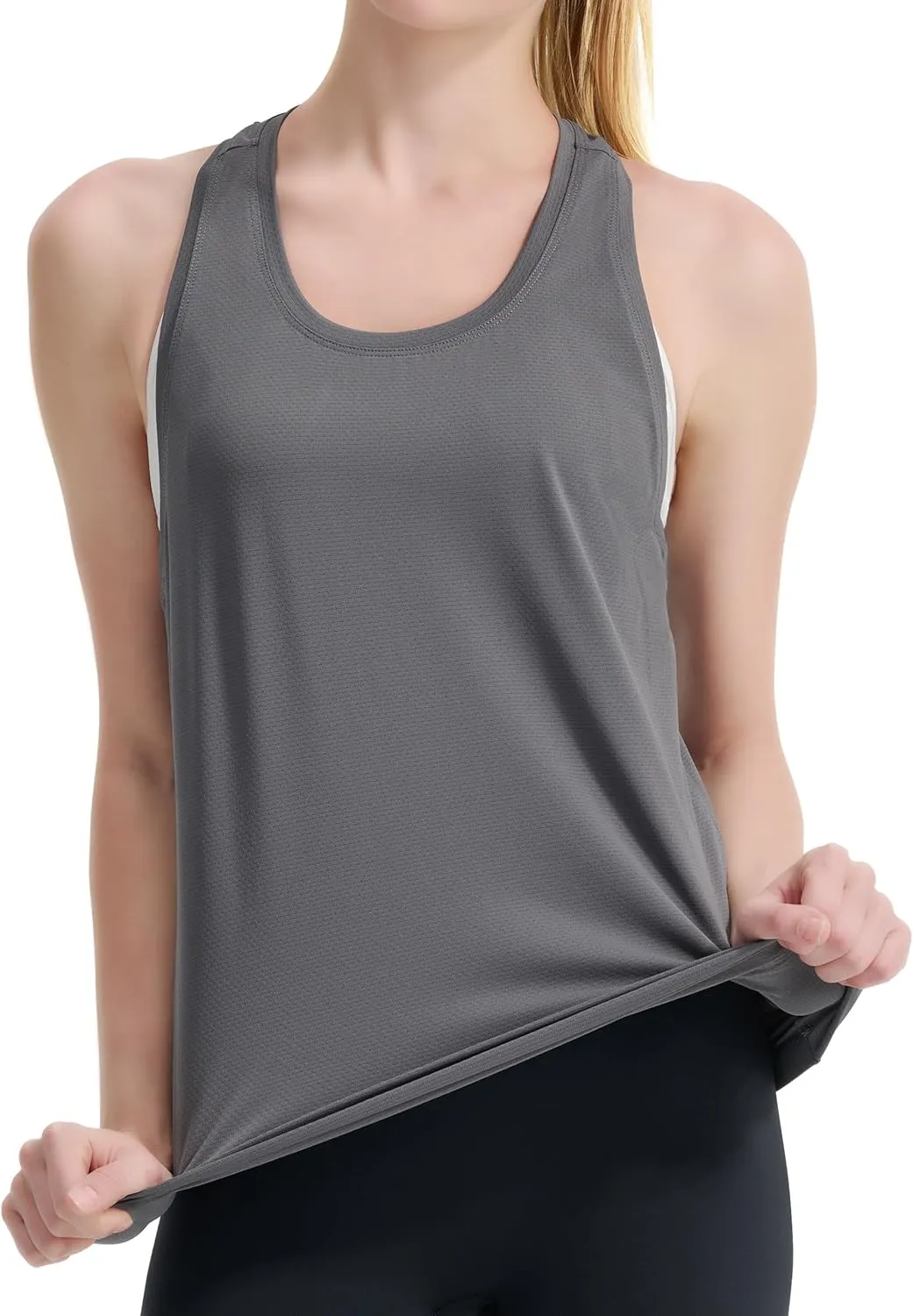 Women's Racerback Workout Tank Tops Breathable Lightweight for Running Yoga Tennis Gym & Summer Casual Wear