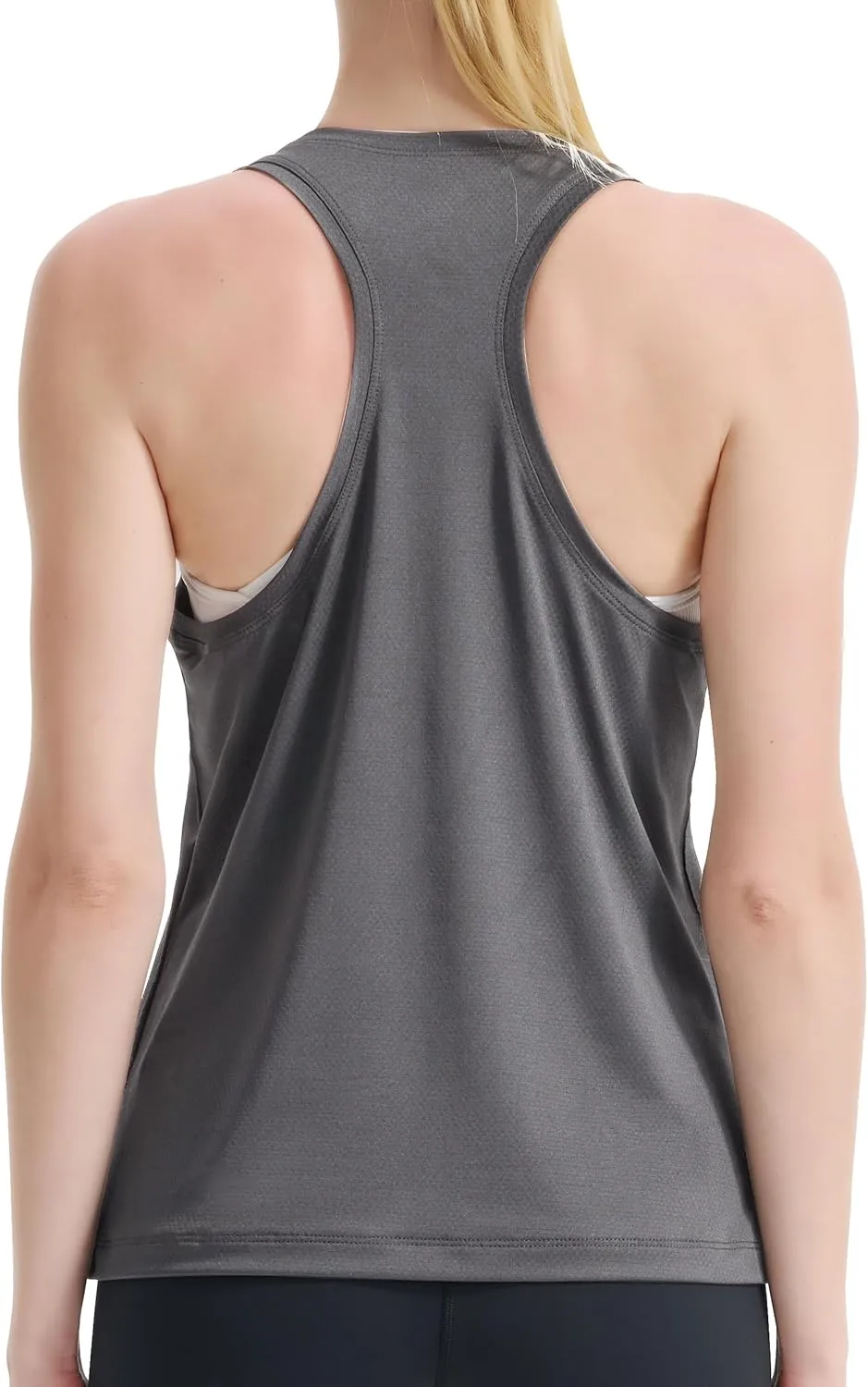 Women's Racerback Workout Tank Tops Breathable Lightweight for Running Yoga Tennis Gym & Summer Casual Wear