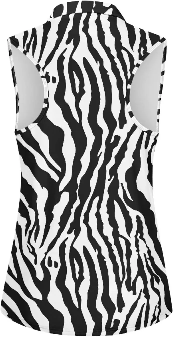 Women's Sleeveless Golf Shirt Athletic Quick Dry Tennis Shirts Breathable Slim Racerback Tank Tops