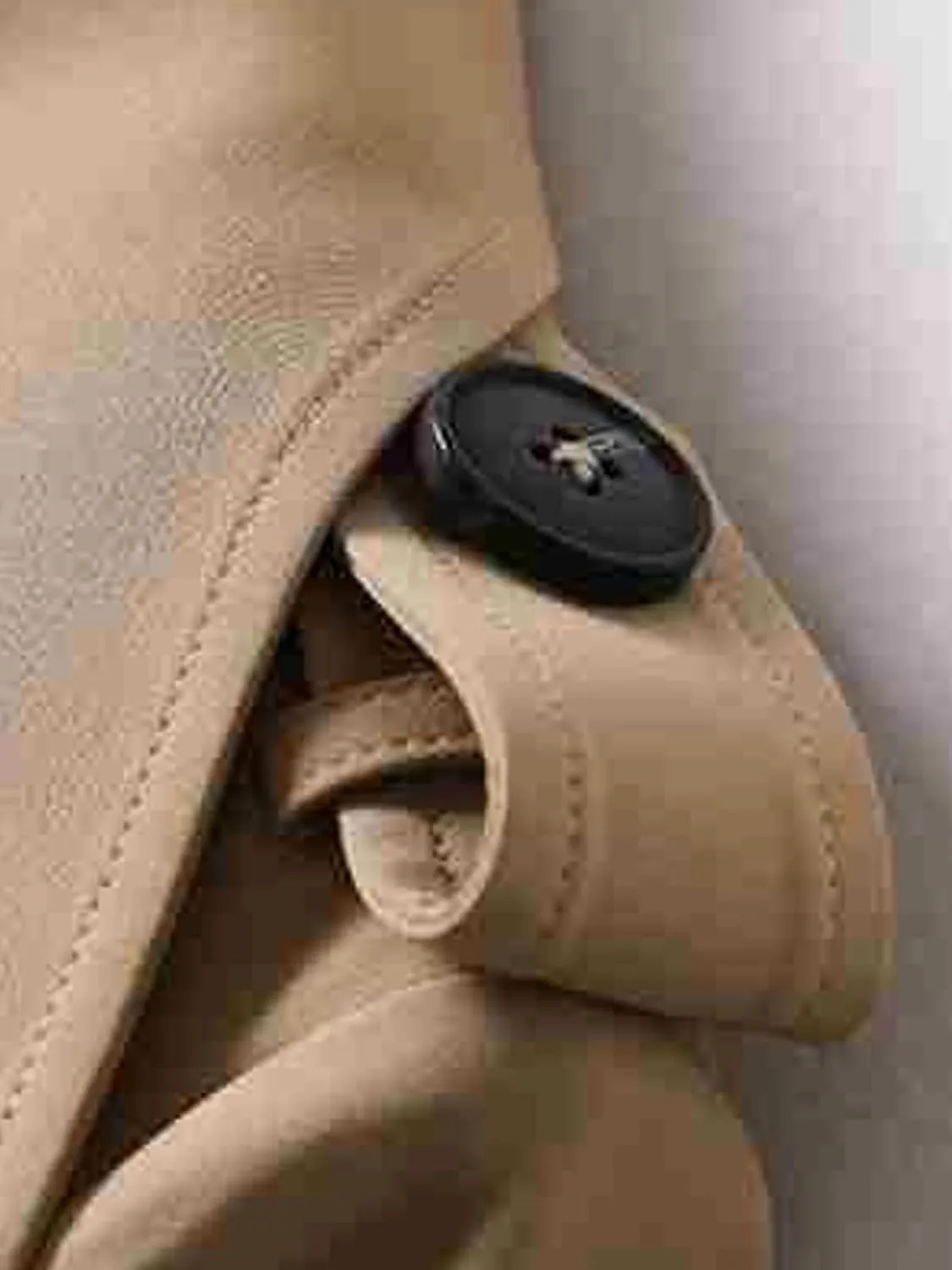 Women's Solid Windbreaker Slim Fit Trench Coat Long Jacket Outerwear with Belt Button