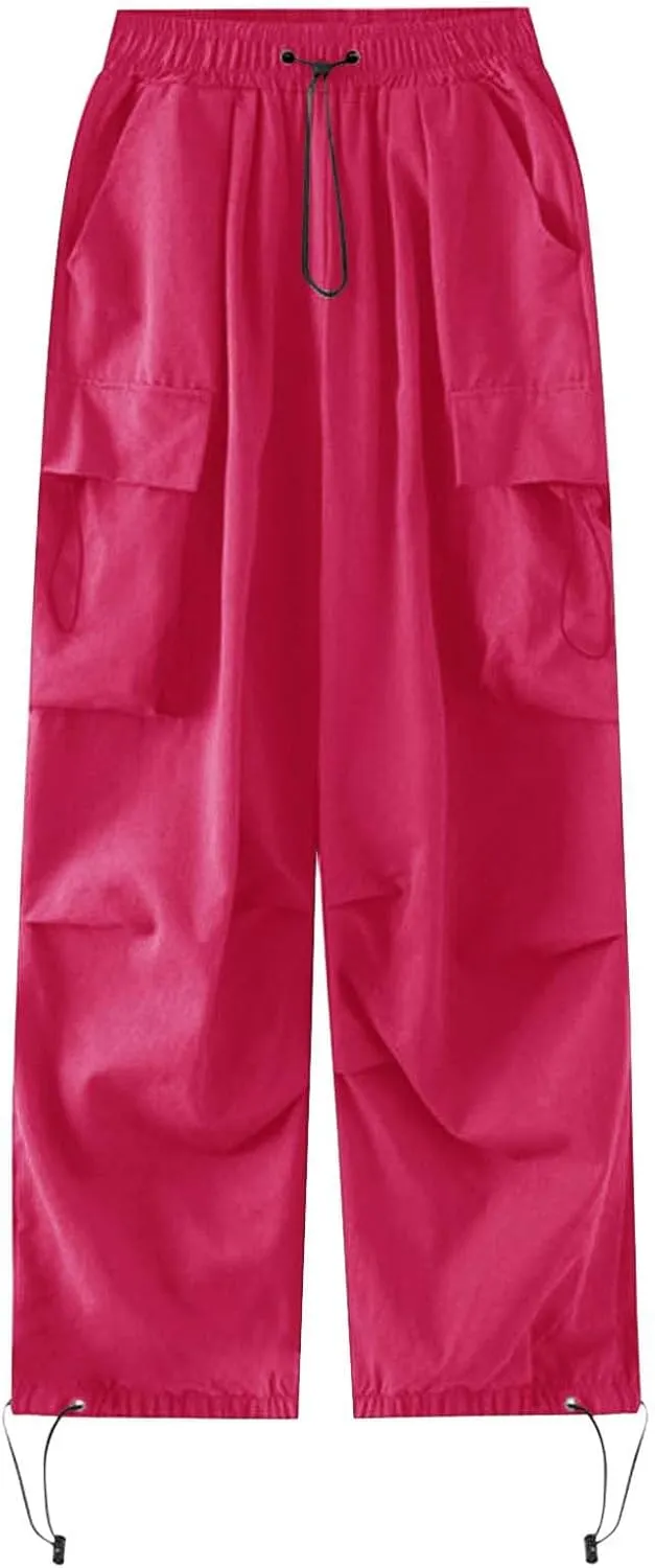 Women's Stretchy Wide Leg Palazzo Winter Baggy Sports Jeans with Pockets Water Resistant Water Resistant