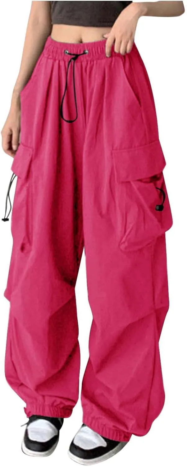 Women's Stretchy Wide Leg Palazzo Winter Baggy Sports Jeans with Pockets Water Resistant Water Resistant