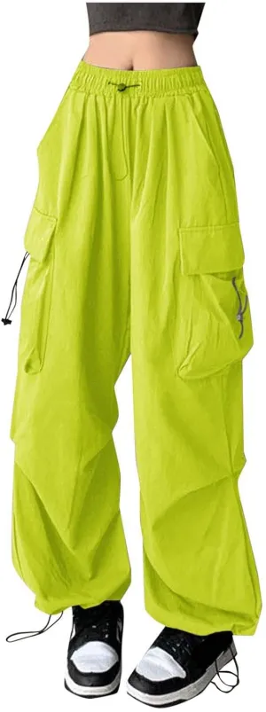 Women's Stretchy Wide Leg Palazzo Winter Baggy Sports Jeans with Pockets Water Resistant Water Resistant
