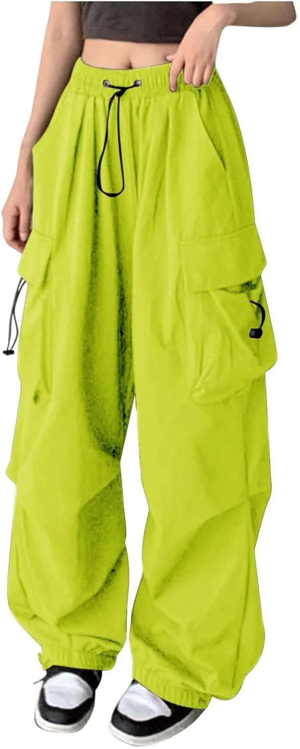Women's Stretchy Wide Leg Palazzo Winter Baggy Sports Jeans with Pockets Water Resistant Water Resistant