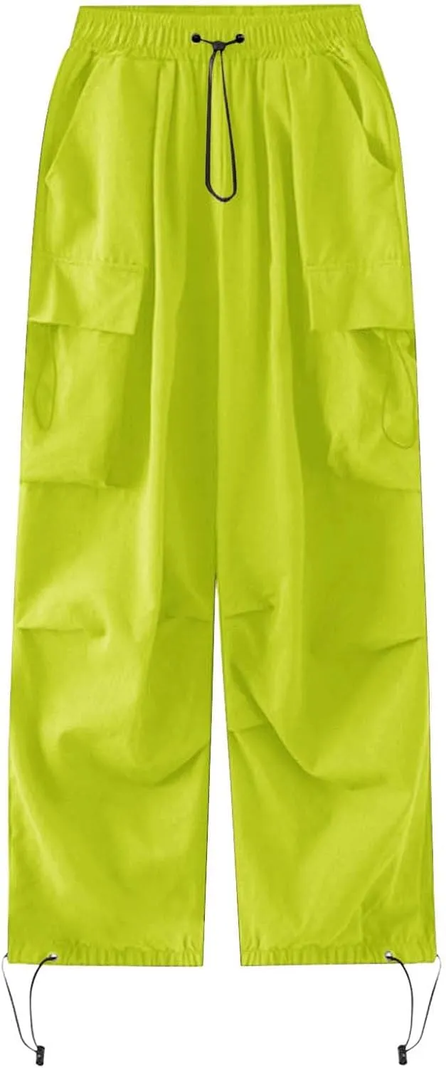 Women's Stretchy Wide Leg Palazzo Winter Baggy Sports Jeans with Pockets Water Resistant Water Resistant
