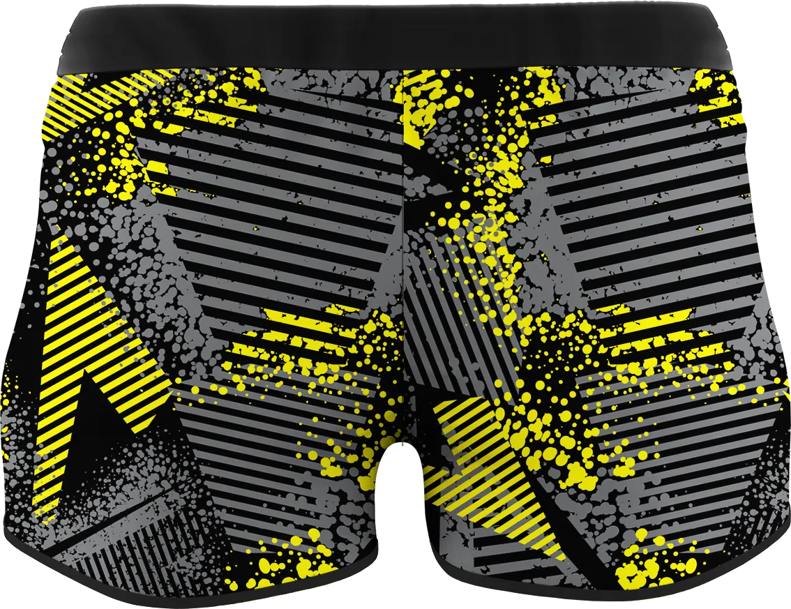 Women's Urban Dark Printed Running Shorts
