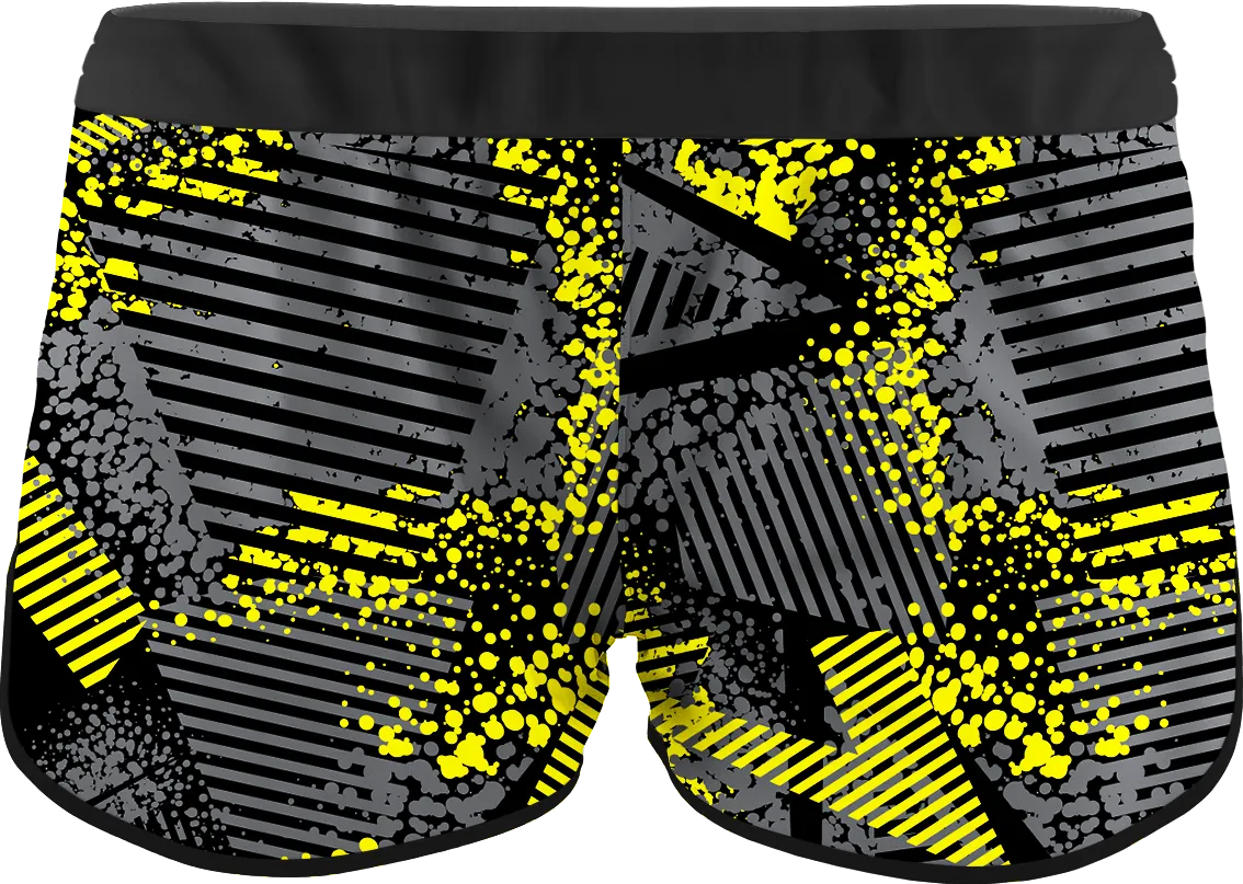 Women's Urban Dark Printed Running Shorts