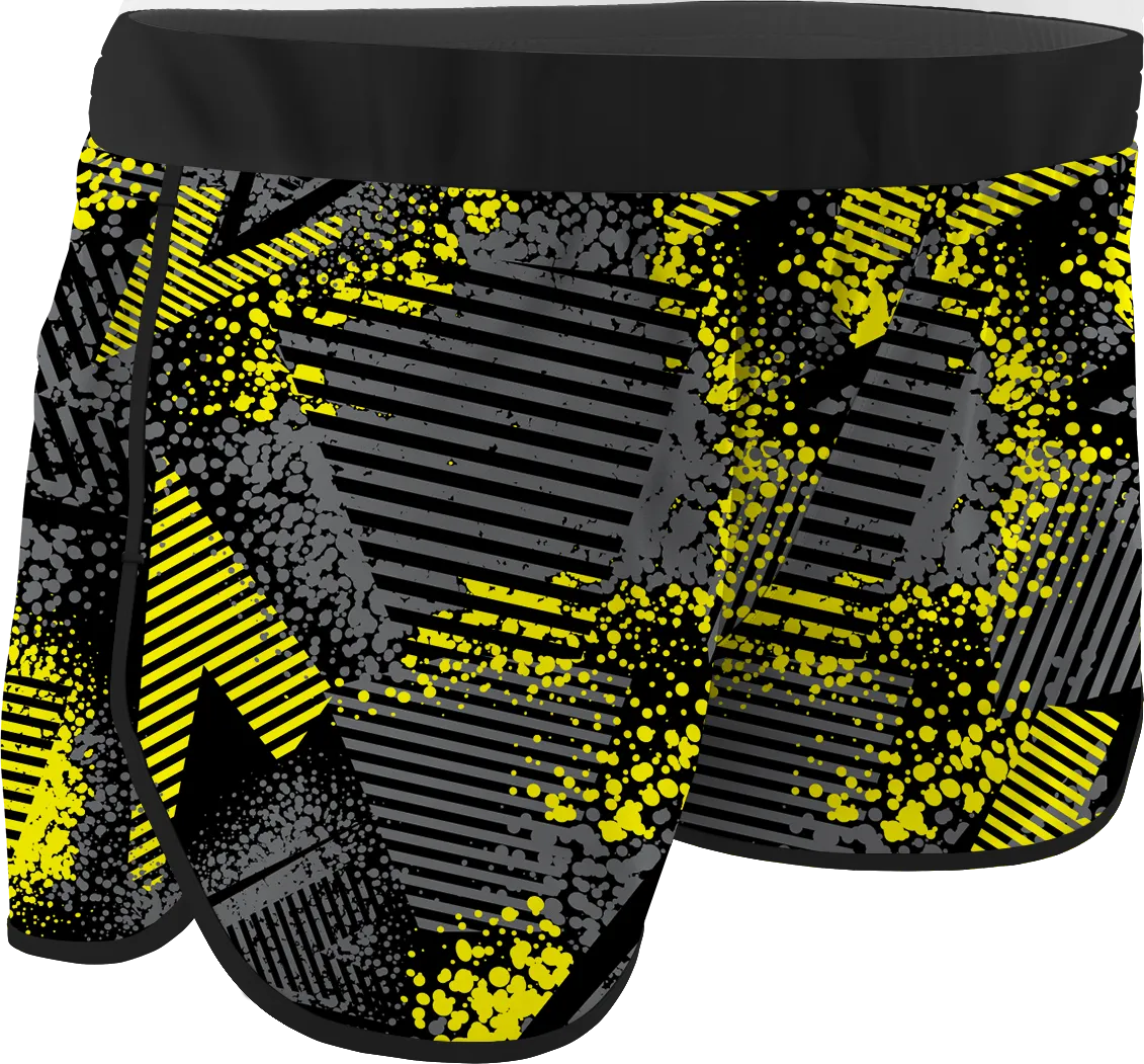 Women's Urban Dark Printed Running Shorts