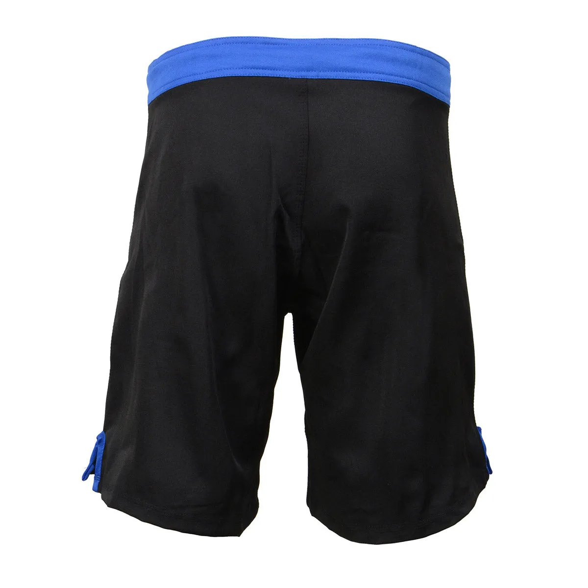 X-Fitness XFM7004 Men's Black and Blue MMA Fight Shorts - BJJ, No Gi,