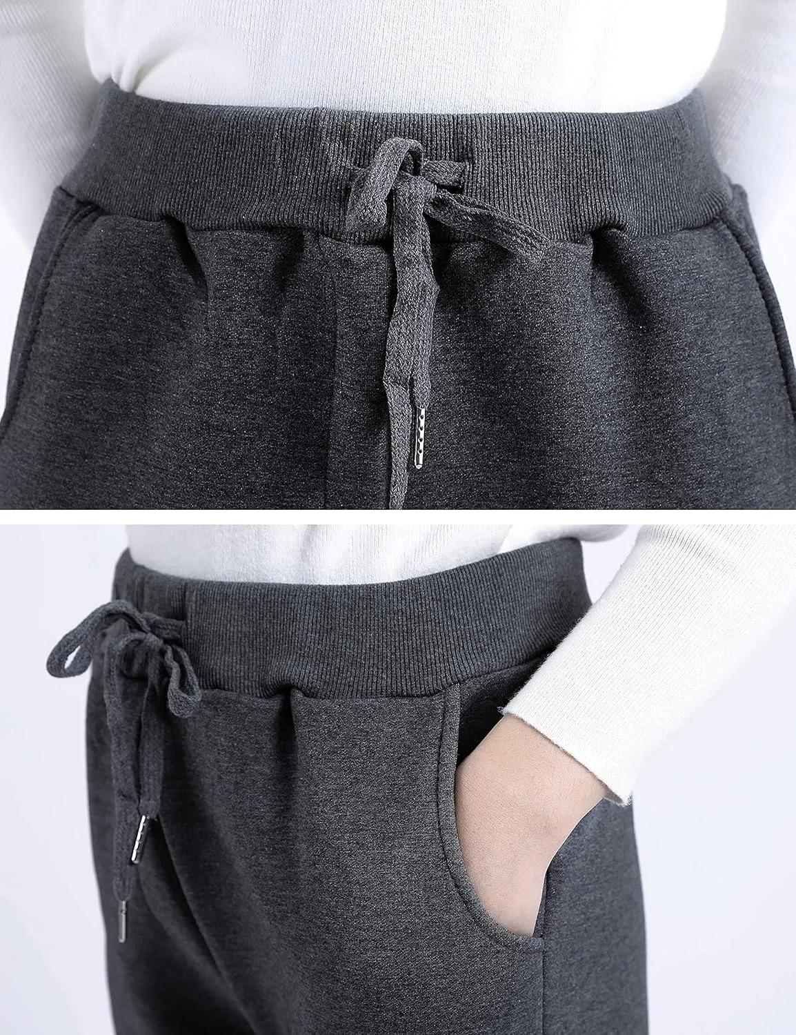 Yeokou Warm Sweatpants Womens Fleece Sherpa Lined Winter Active Running Jogger Pants