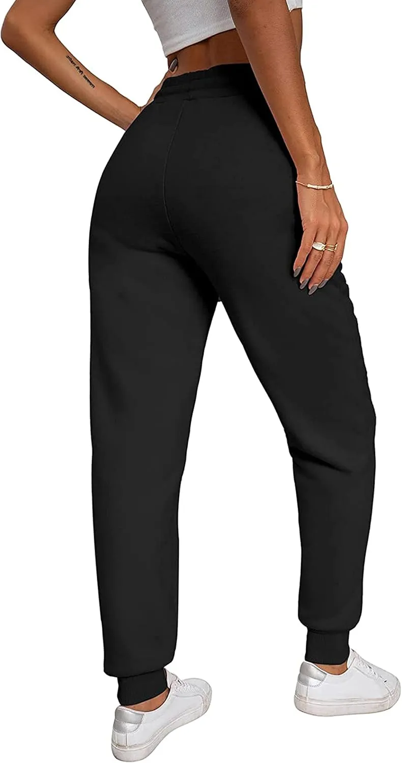 Yeokou Women's Warm Sherpa Lined Athletic Sweatpants Jogger Fleece Pants