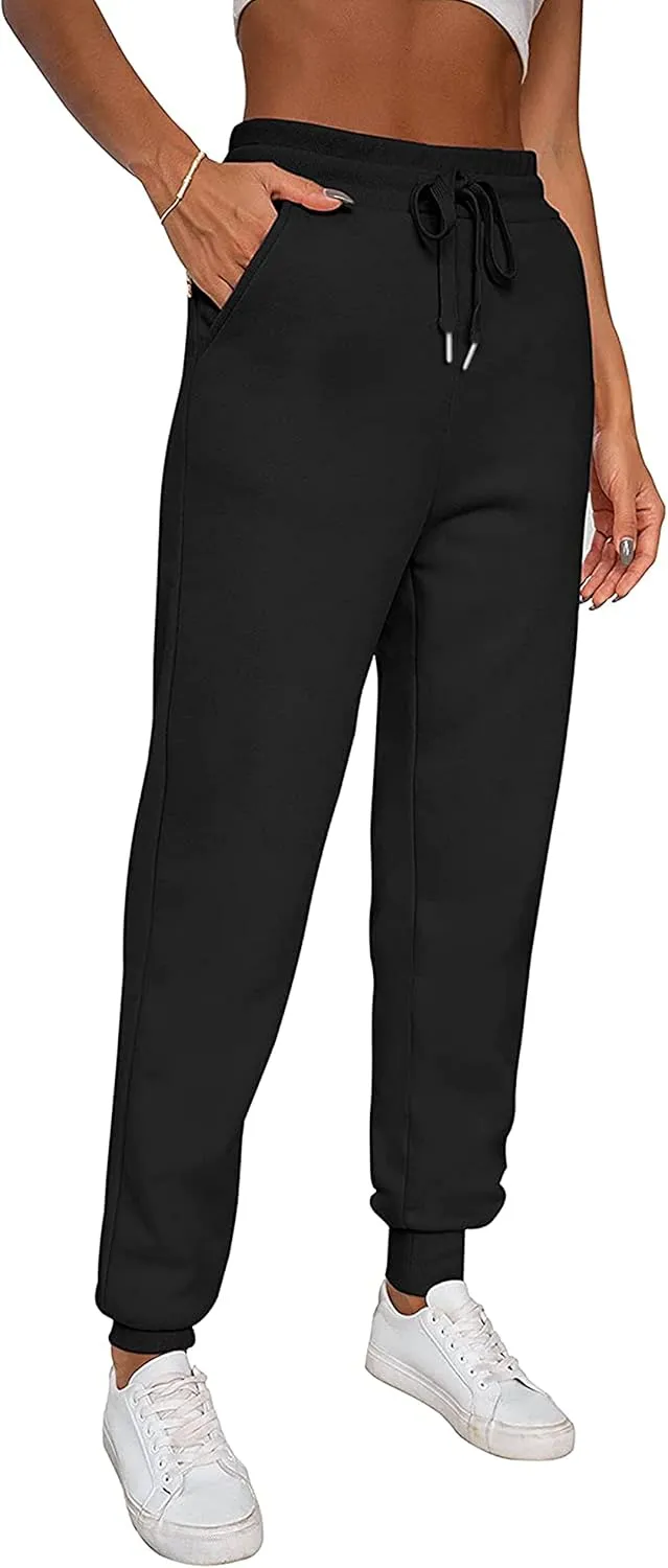 Yeokou Women's Warm Sherpa Lined Athletic Sweatpants Jogger Fleece Pants